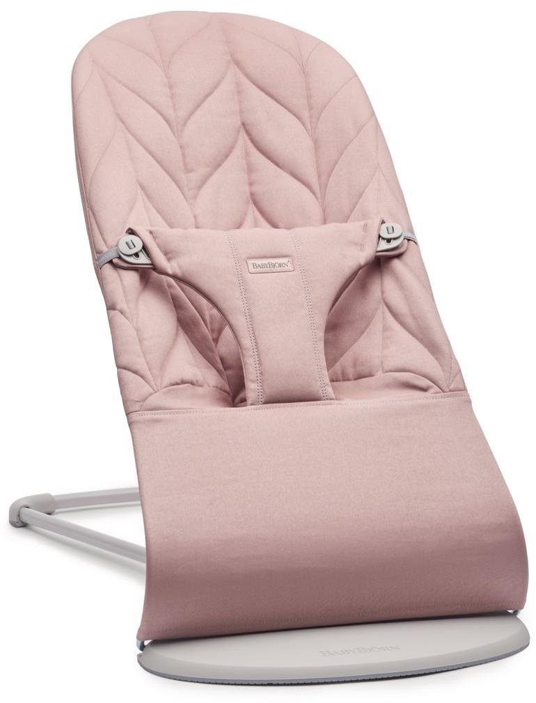 Pihenőszék Babybjörn Bliss Dusty pink cotton Petal, könnyű konstrukció