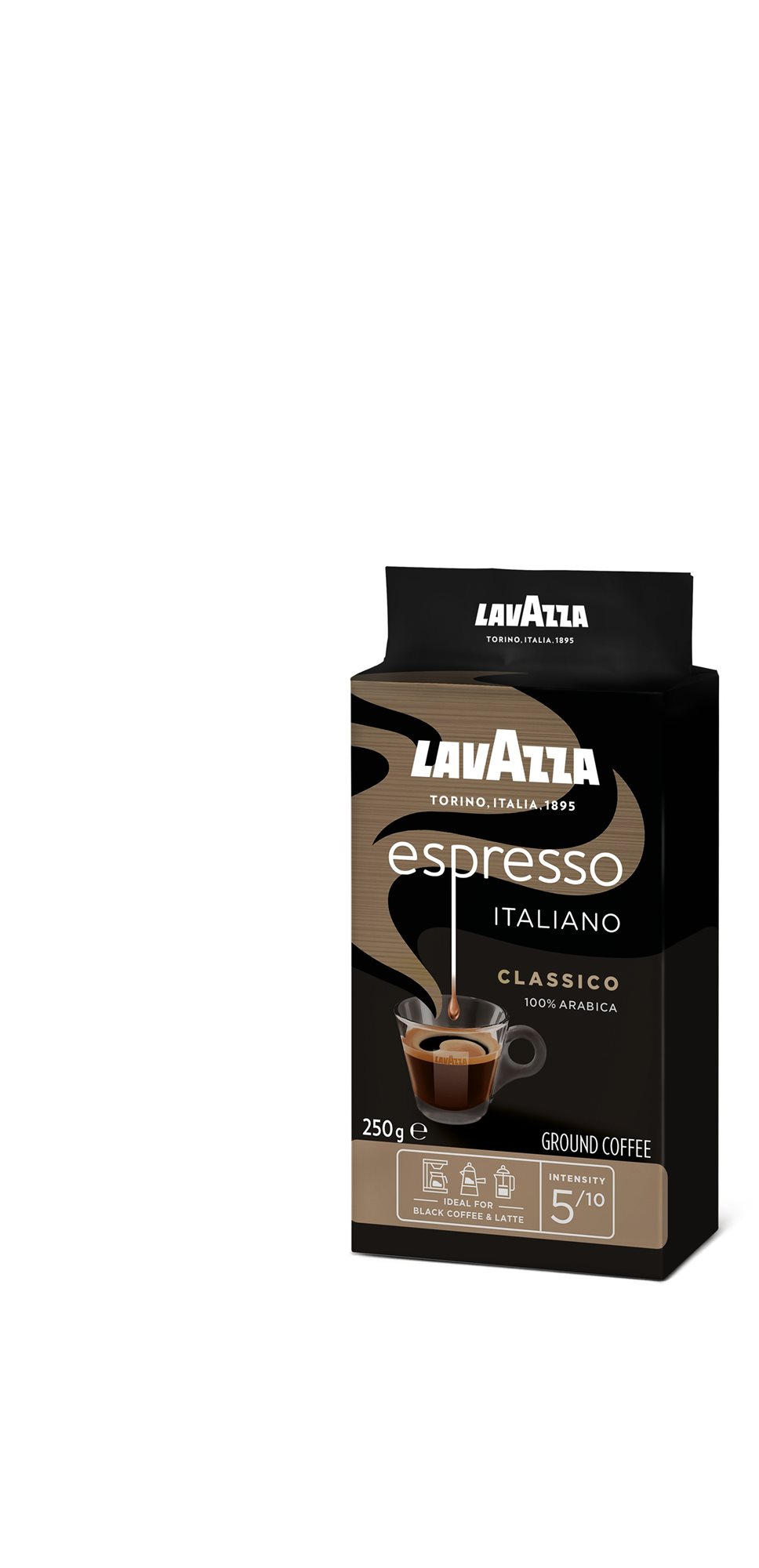 Kávé Lavazza Caffe Espresso, őrölt, 250g, vákuumcsomagolásban