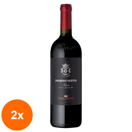 Set 2 x Vin Rosu Mormoreto Frescobaldi Castello Nipozzano Italia IGT 14,5% Alcool, 0.75l...