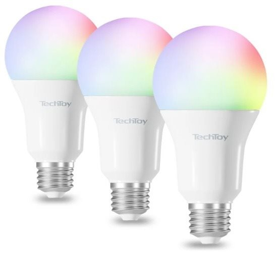 LED izzó TechToy Smart Bulb RGB 11W E27 3 db-os szett