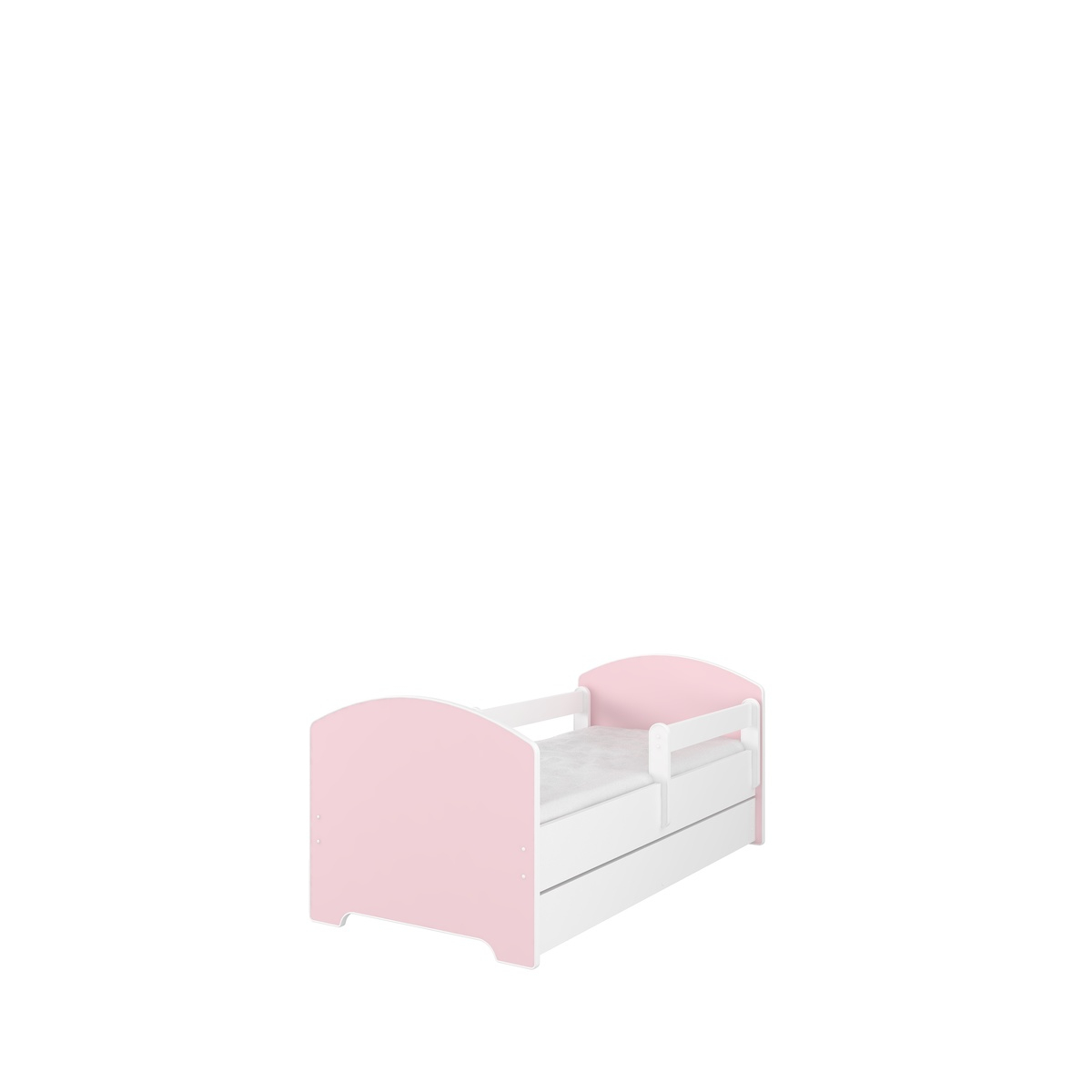 Pat OSCAR roz - pat + spațiu de depozitare 180x80 cm