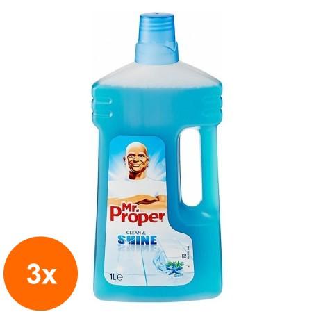 Set 3 x Detergent Universal pentru Suprafete Mr. Proper Ocean, 1 l...