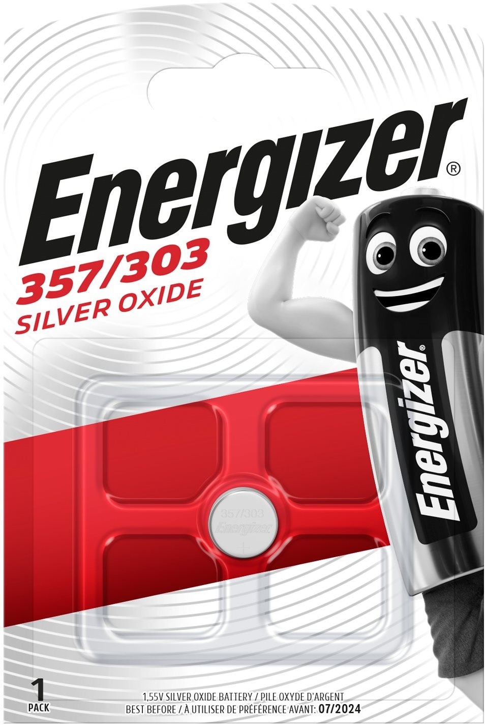 Gombelem Energizer óra elem 357 / 303 / SR44