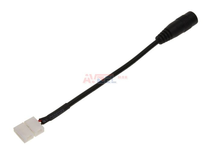 Flexibilný konektor na napájanie LED pásov 10mm, 5,5/2,1mm, 13cm [53590]