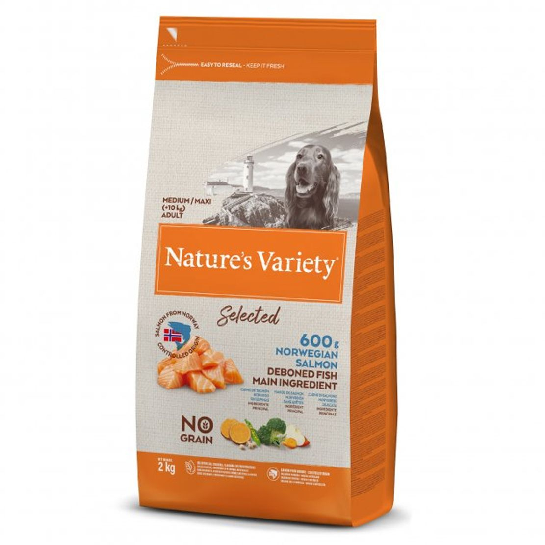 Nature's Variety Dog Selected Medium No Grain Salmon 2 kg