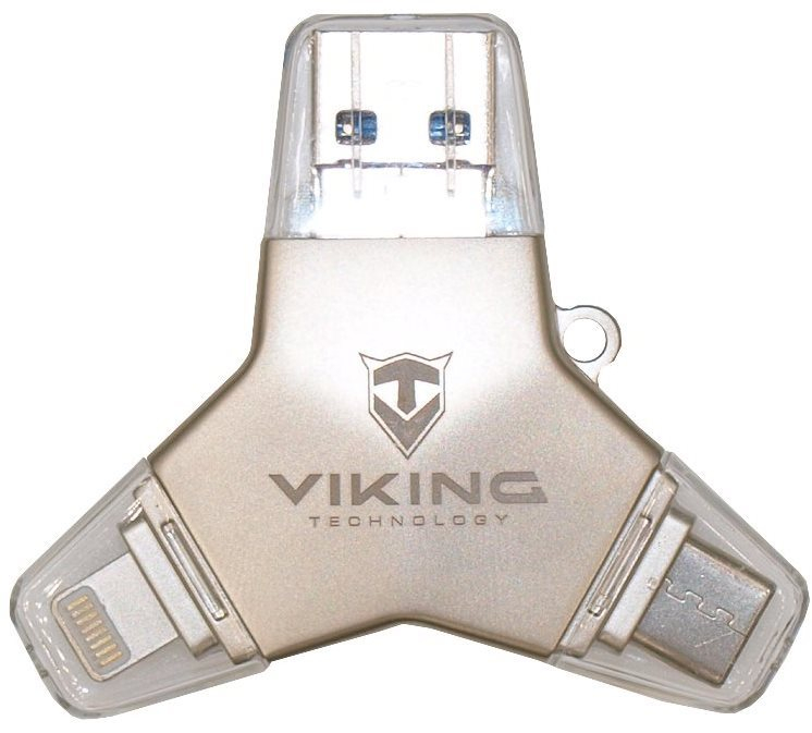 Pendrive Viking USB 3.0 Pendrive 4in1 64GB ezüst