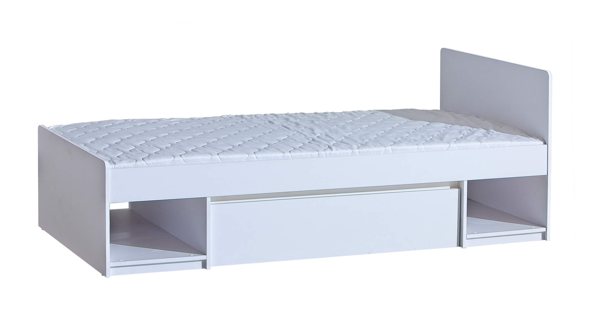 DL Detská posteľ s úložným priestorom Arca 195x90 - biela