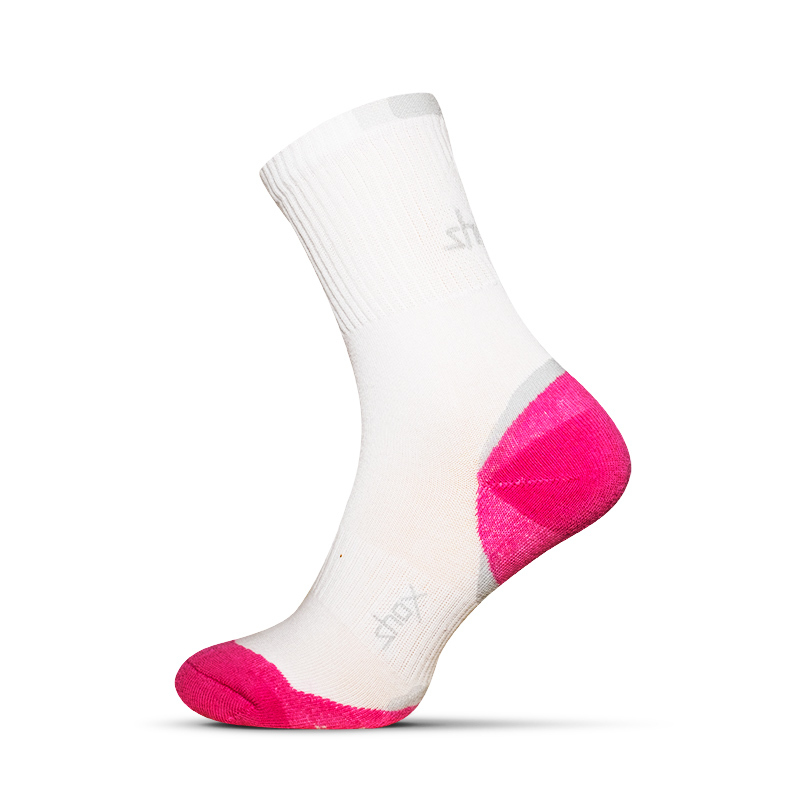 Clima Plus ponožky - L (44-46), biela-magenta