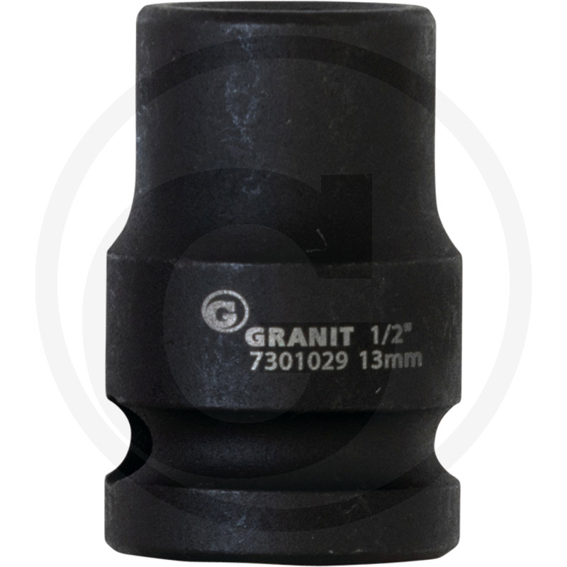6-hranný nástrčný ořech 1/2“ 13mm GRANIT BLACK EDITION