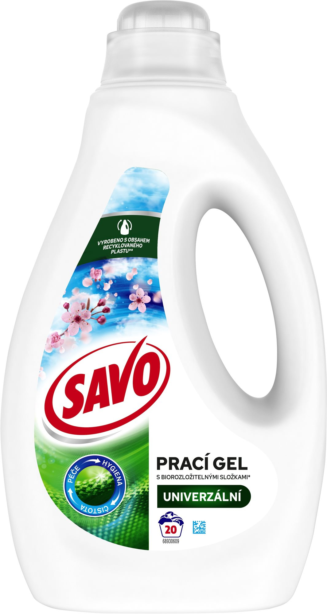 Mosógél SAVO Tavaszi frissesség színes és fehér ruhákra (20 mosás)