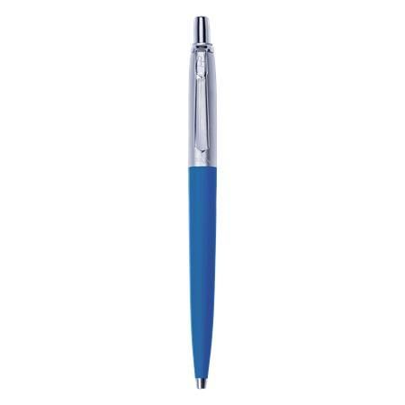 Guľôčkové pero, 0,8 mm, stláčací mechanizmus, telo pera morská modrá, PAX, modrá