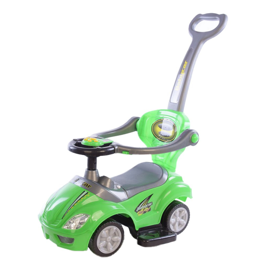 Detské odrážadlo s vodiacou tyčou 3v1 Baby Mix Mega Car modré Farba: Zelená