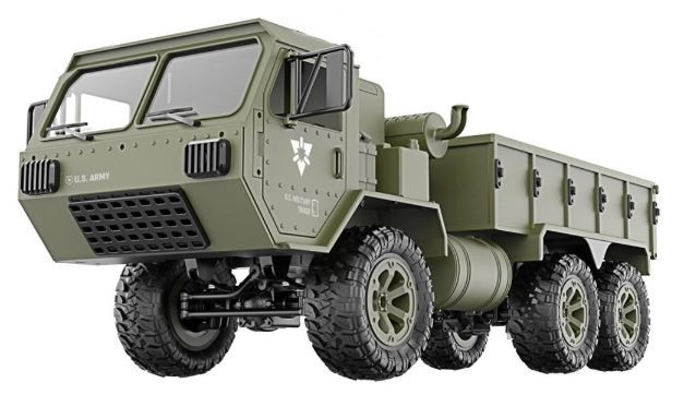 JJRC Vojenský nákladný automobil P801 RC RTR zelená 1:16