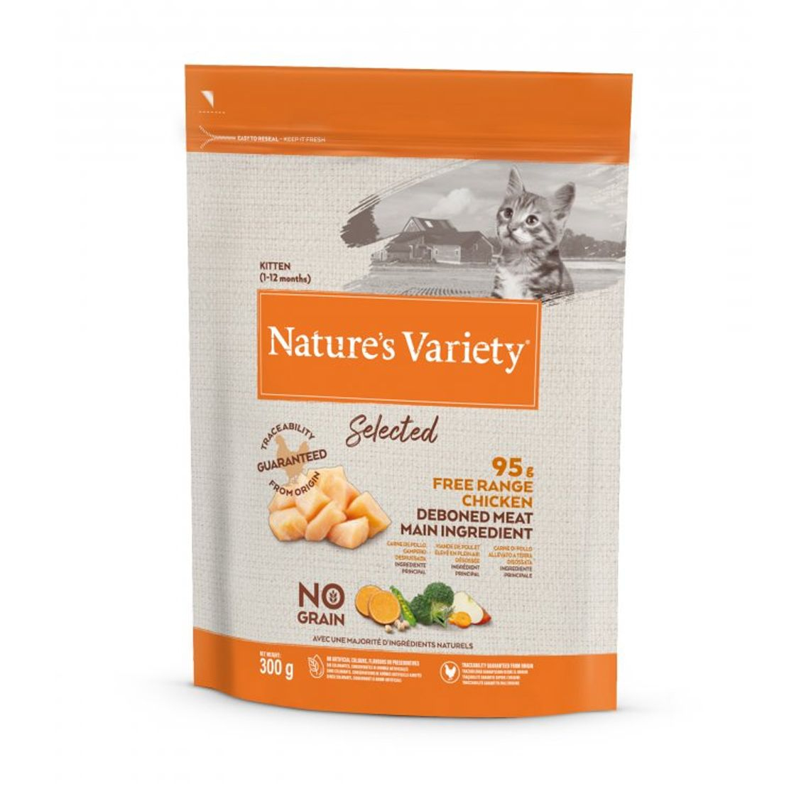 Nature's Variety Cat Selected Kitten No Grain Chicken 0,3 kg