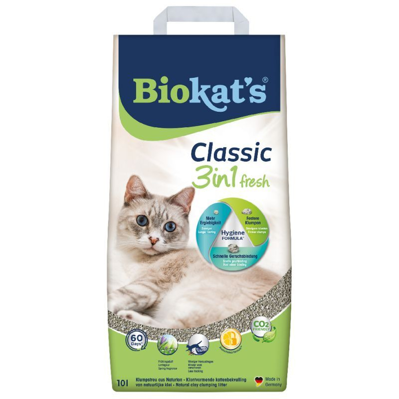 Biokat’s Classic 3 in 1 nisip proaspăt 10 l