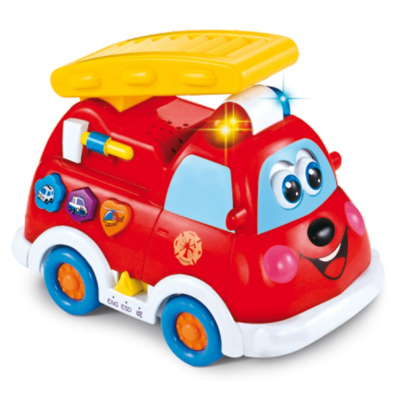 Huile Toys Hasičské auto so zvukom 15 cm - jazdiace