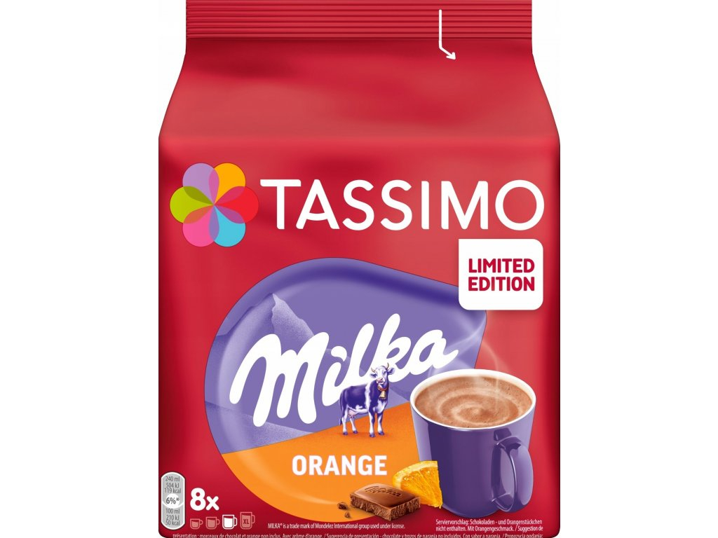 Tassimo Milka Orange Heiße Schokolade 8 Stk