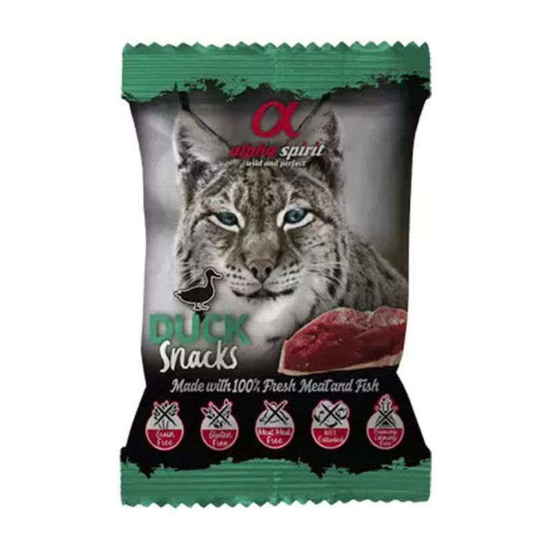 Alpha Spirit Snack Cat - Carne de rață 50 g
