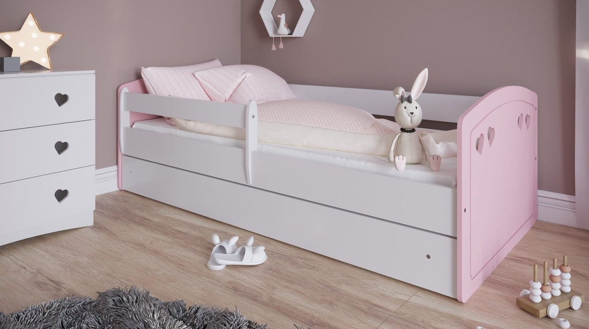 Detská posteľ Julie - ružová - 160x80 cm