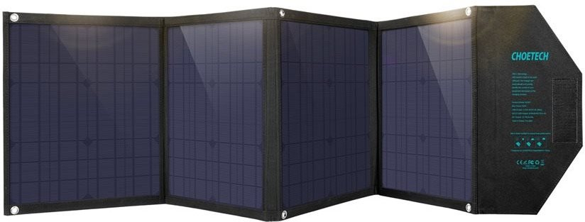 Napelem ChoeTech Foldable Solar Charger 100W Black