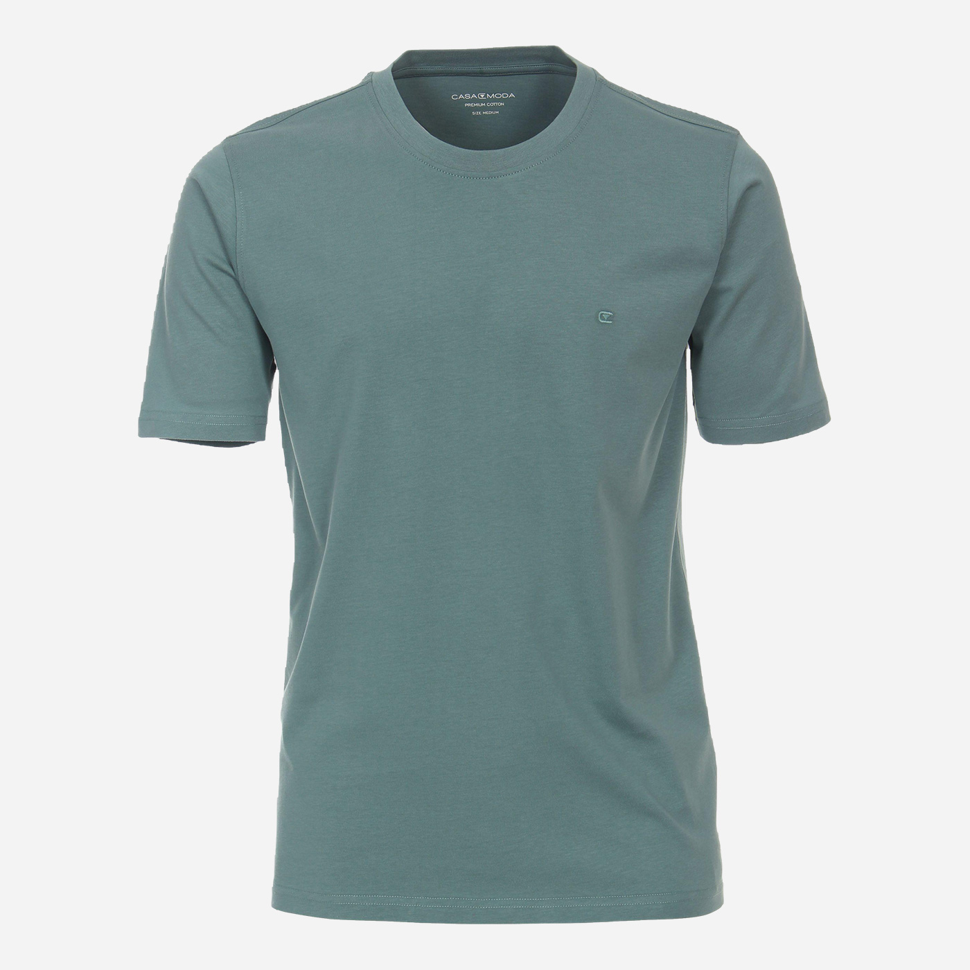CASAMODA Camiseta de algodão verde Tamanho: S