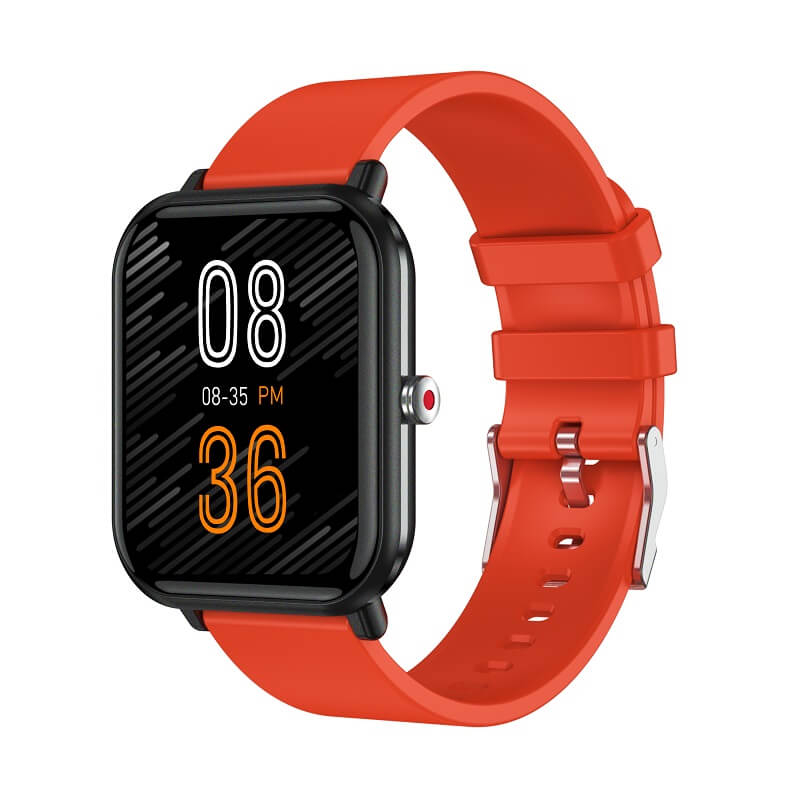 Relógio Inteligente WatchKing Q9s Pro Laranja | Relógio Inteligente de Fitness Elegante | Monitorização da Pressão Arterial e da Frequência Cardíaca | Ecrã Tátil com Oxímetro