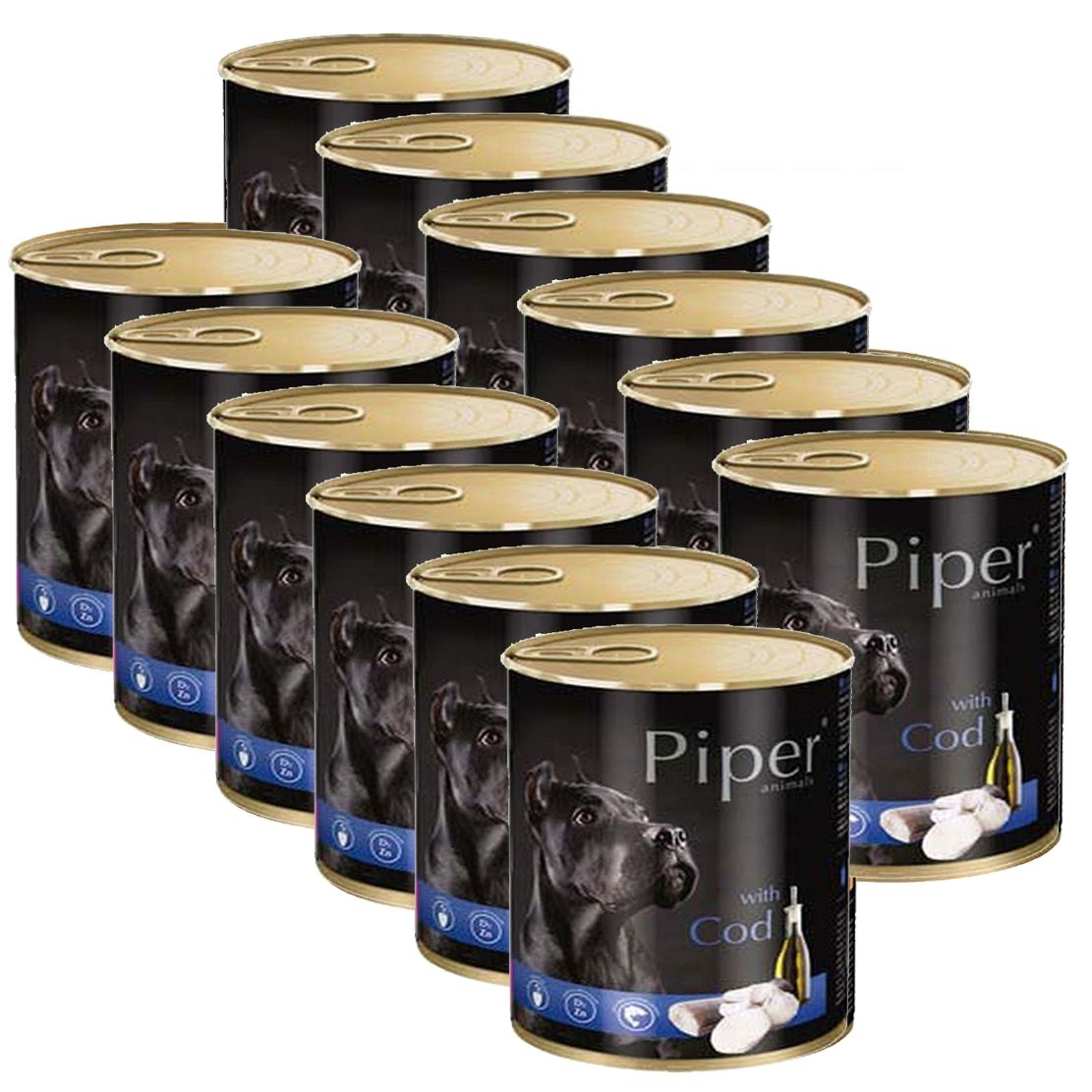 Piper Adult konzerv tőkehallal 12 x 800 g