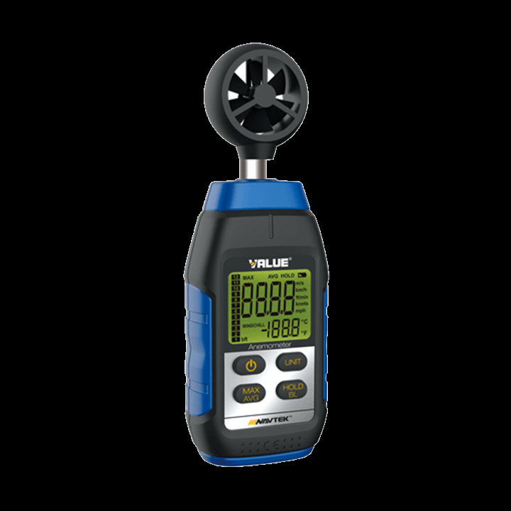 Digitálny anemometer - hodnotový prietokomer vzduchu VALUE NAVTEK VMA-1
