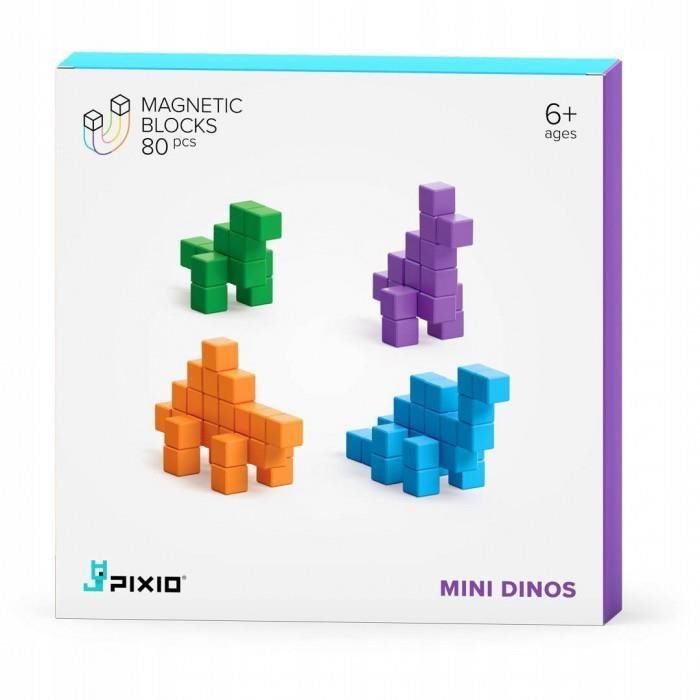 Építőjáték Pixio Mini Dinos Smart mágneses