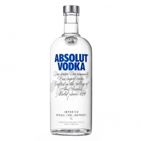 Vodka Absolut Blue, 40% Alcohol, 1 l...