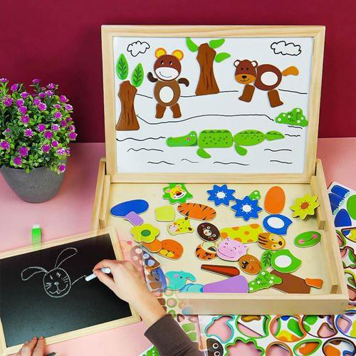 Wooden magnetic board - animals