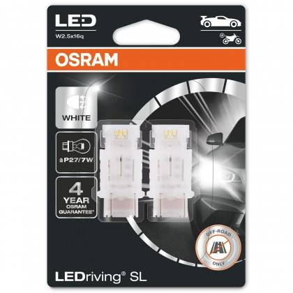 Osram LEDriving SL 3157DWP-02B P27/7W 12V 1,7W 6000K 2ks/blister OSRAM 3557CW-02B