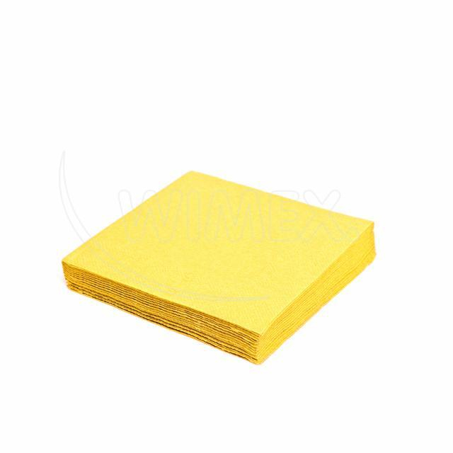 Obrúsok (PAP FSC Mix) 3vrstvý žltý 33 x 33 cm