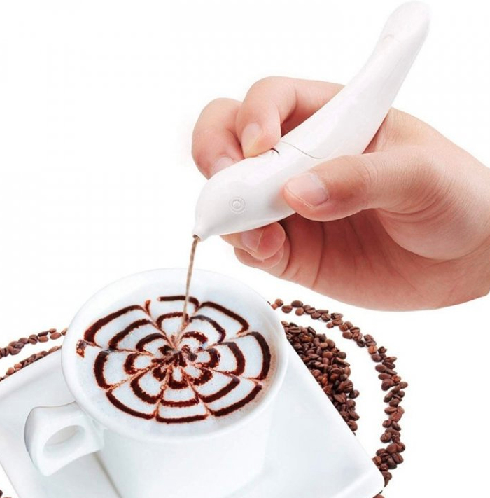 Alum Dekorační pero ke zdobení kávy