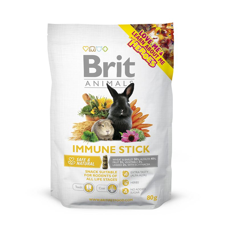 Brit Animals Immune Stick pentru rozătoare 80g