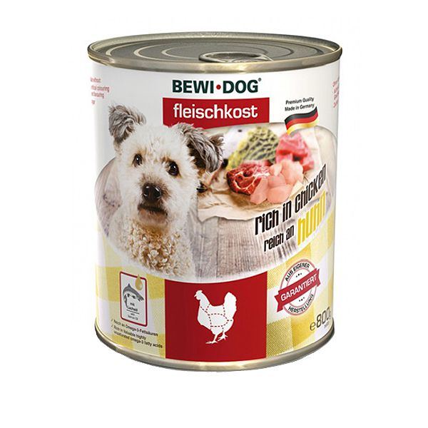 Nou Conservă BEWI DOG – Chicken, 800g