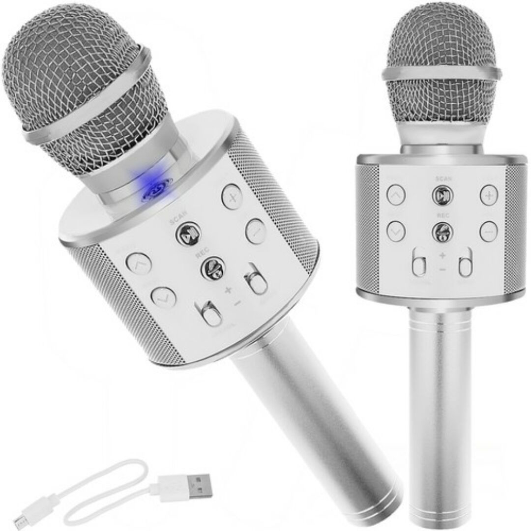 Izoxis karaoke mikrofon - ezüst
