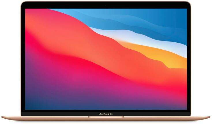 Notebook Apple MacBook Air 13" M1 16 GB / 256 GB SSD (2020) Z12A000NS zlatý notebook