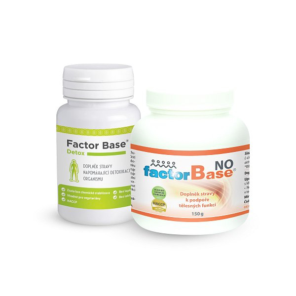 Factor Base Detox 60 tbl. / Factor Base NO 150 g. | Sada pro pročištěn