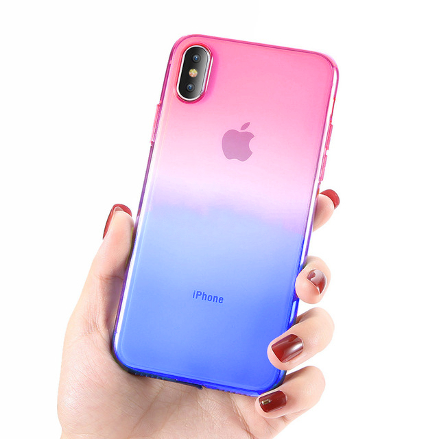 Innocent Rainbow Case iPhone 8/7 Plus - Pink - Blue