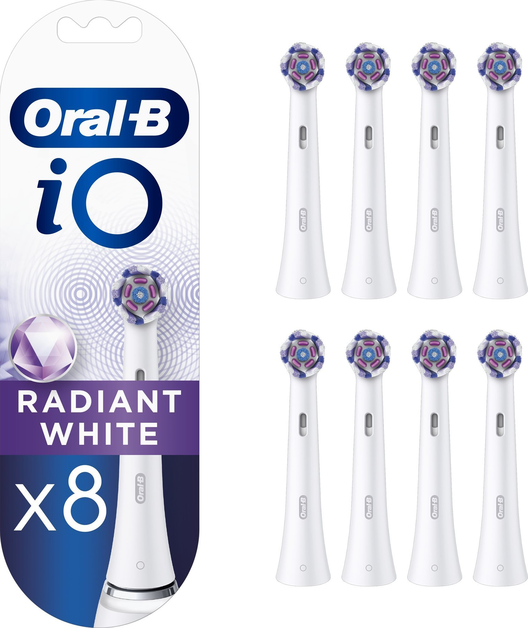 Elektromos fogkefe fej Oral-B iO Radiant White Kefefej, 4 db + Oral-B iO Radiant White Kefefej, 4 db