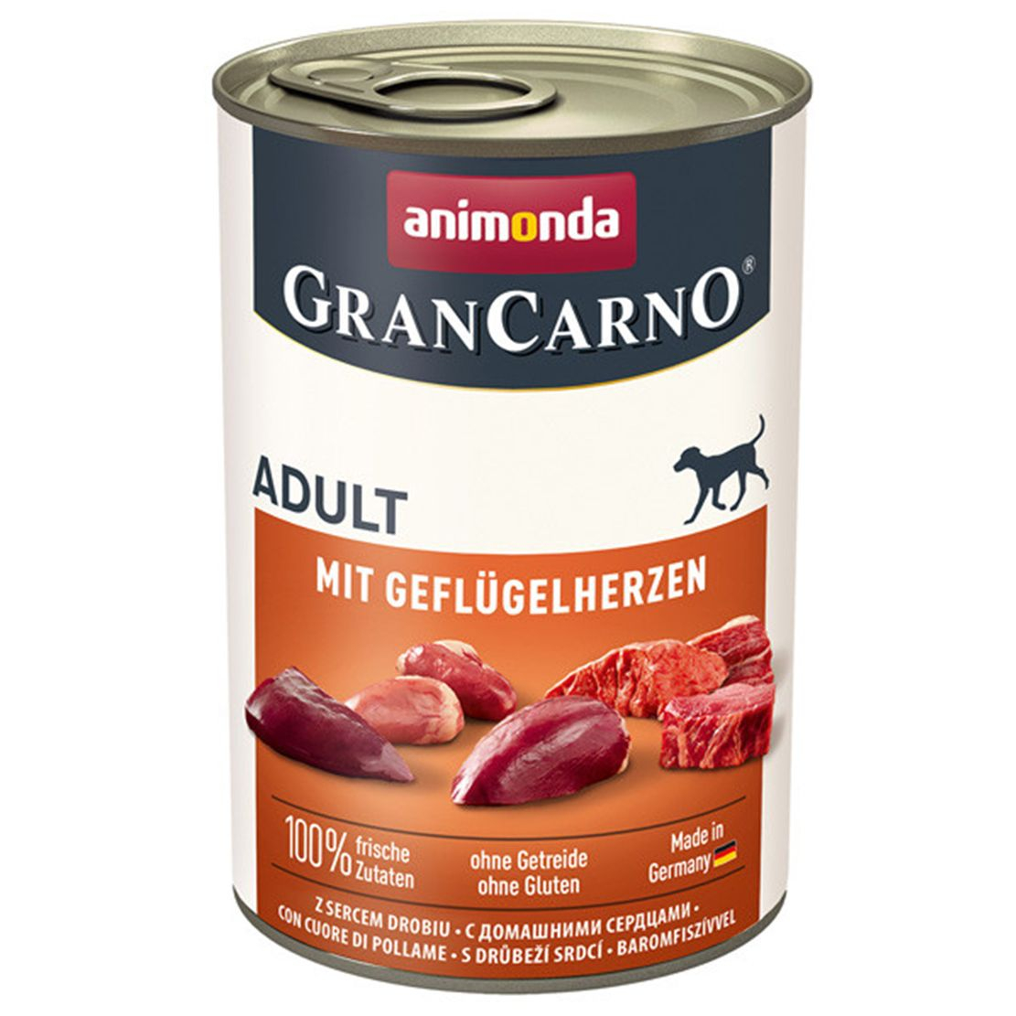 Animonda GranCarno Original Adult - carne de porc și inimi de pasăre 400g