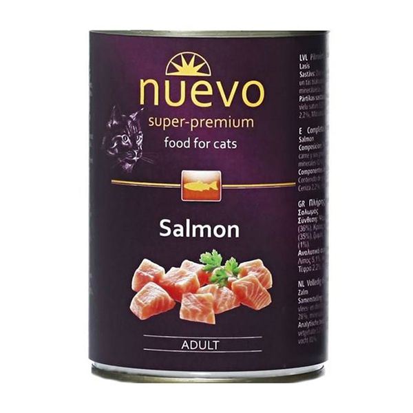 Conservă NUEVO CAT Adult Salmon 400 g