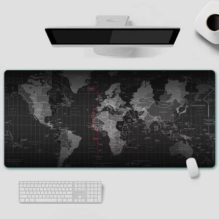 Desk pad - world map - 40 x 90 cm