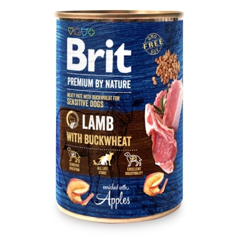 Brit premium by Nature Lamb Conservă cu de hrișcă 400 g