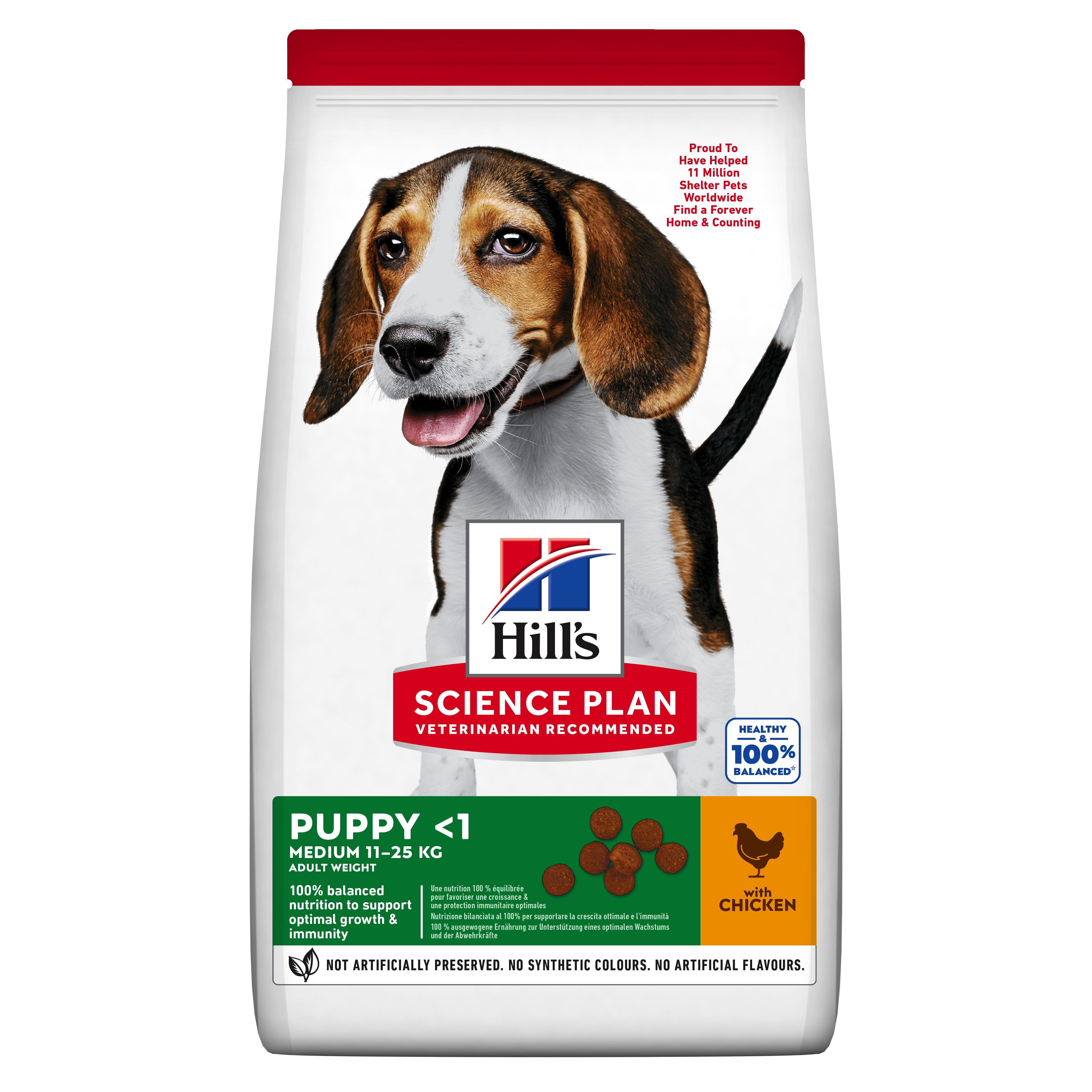 Hill's Science Plan Canine Puppy Medium Chicken 18 kg - AMBALAJ DETERIORAT