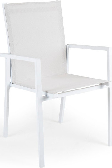 Gardin Brafab Záhradná stolička AVANTI - Biely rám– biely výplet