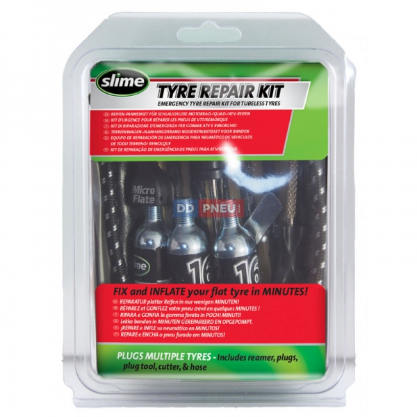 SLIME Opravná sada knôtom s CO2 - Tyre Repair Kit