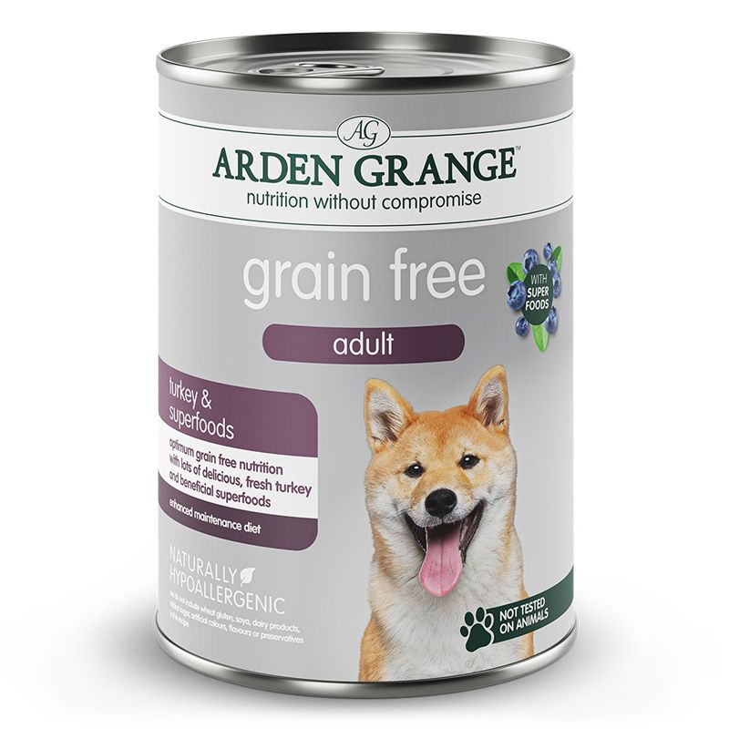 ARDEN GRANGE Grain Free Adult Dog Turkey & Superfoods 395 g
