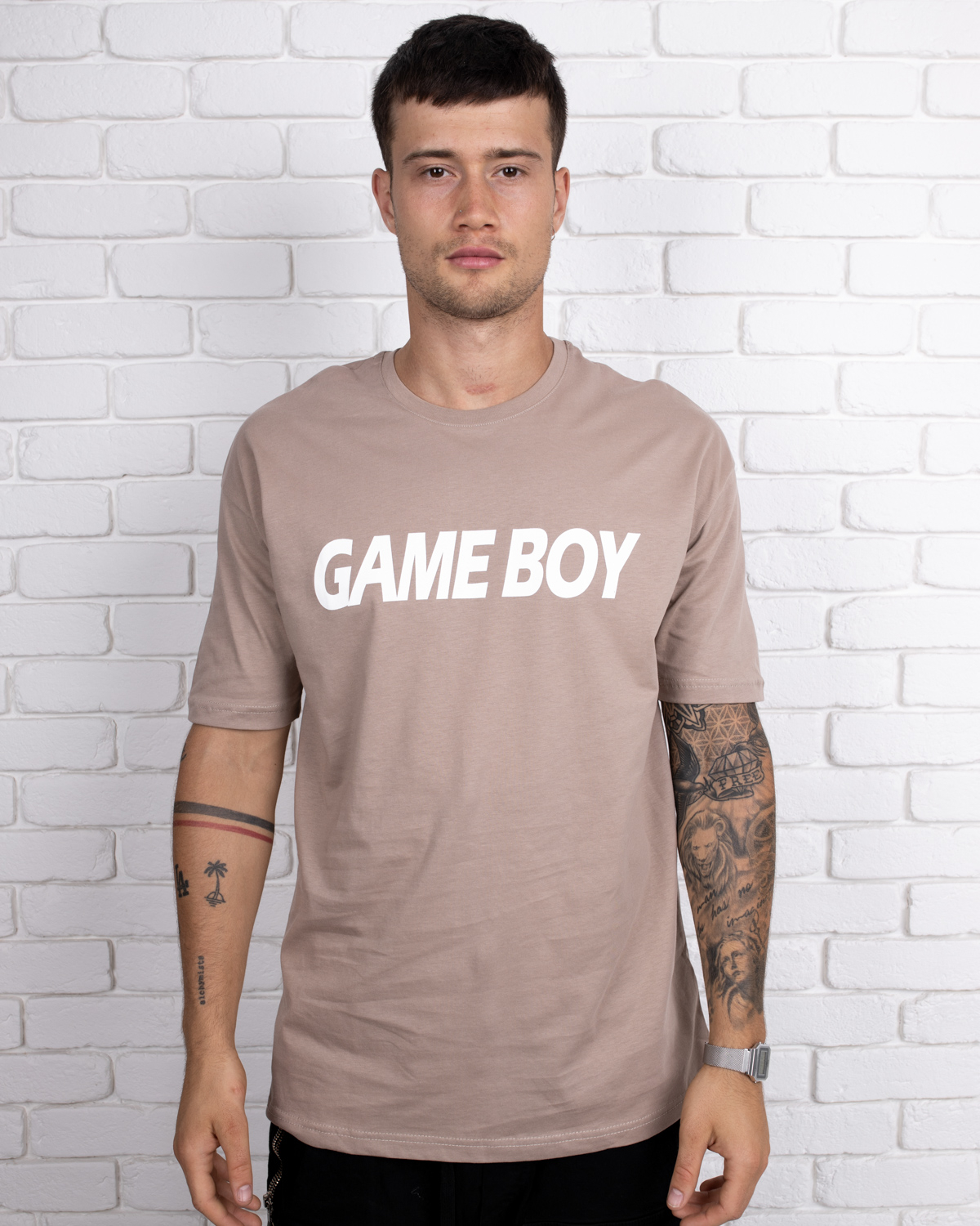 T-shirt Gameboy - brun